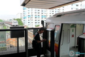 Under CBTC, trains can travel much more closely together