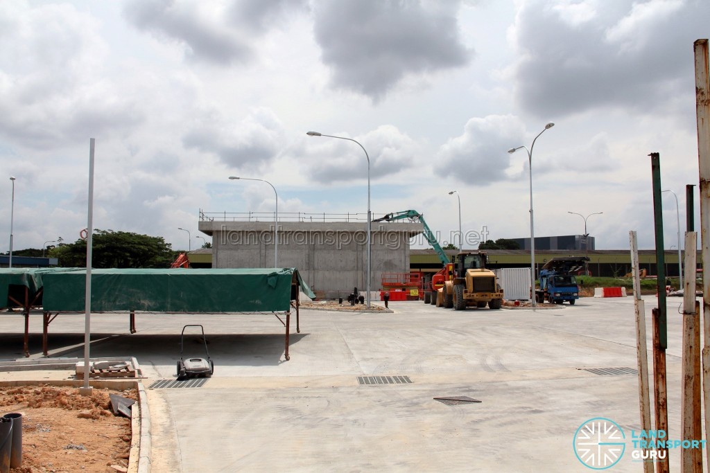 Hougang Bus Depot Expansion: Under construction