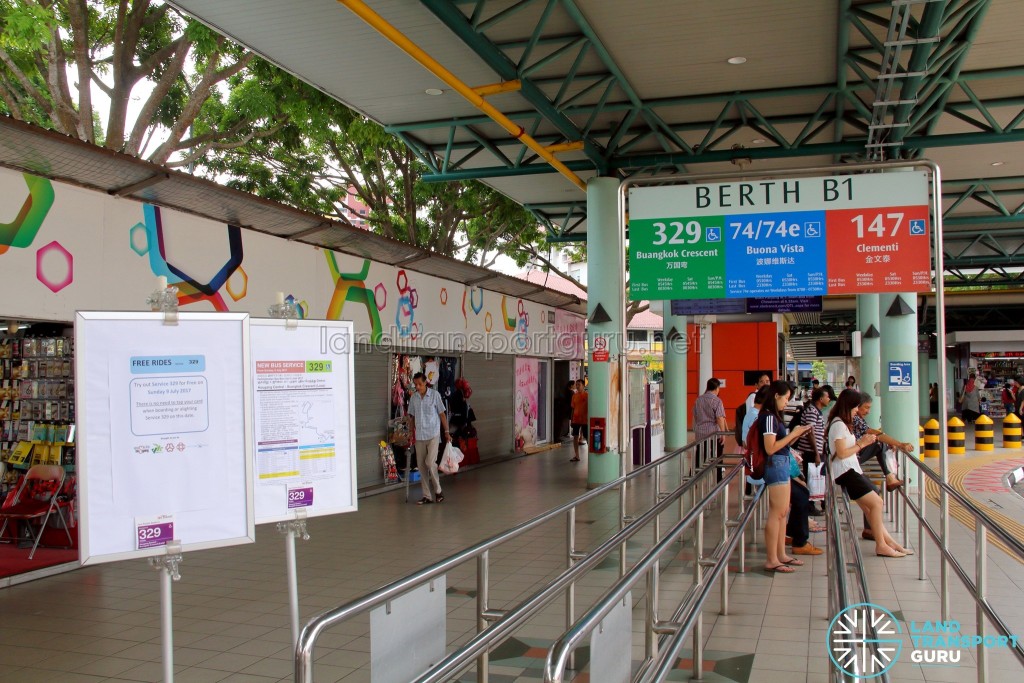 Service 329 Berth at Hougang Central Interchange