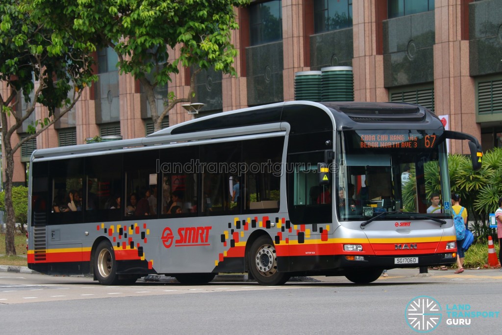 Bus 67 - SMRT Buses MAN A22 (SG1706D)