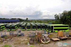 Gemilang Coachworks - Buses in storage (Aug 2017)