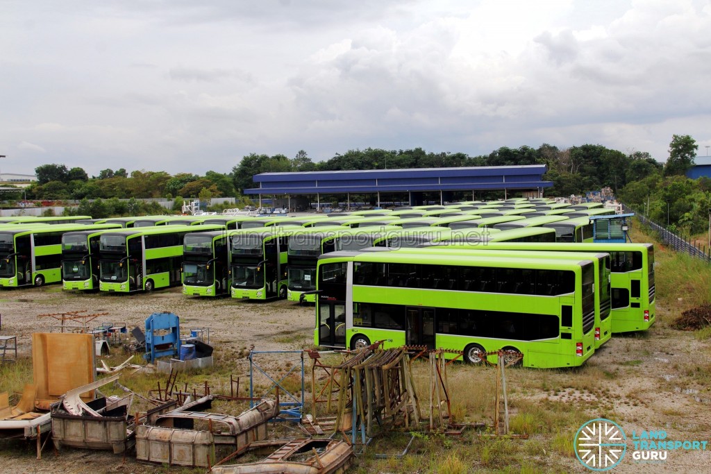 Gemilang Coachworks - Buses in storage (Aug 2017)