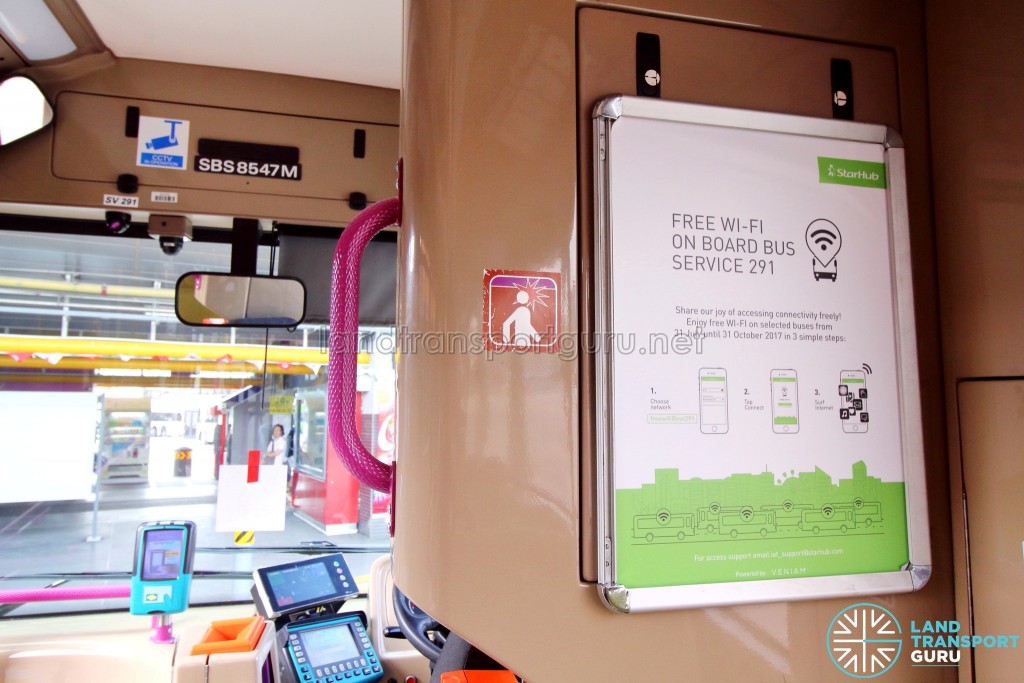 Free Bus WiFi Poster - Service 291