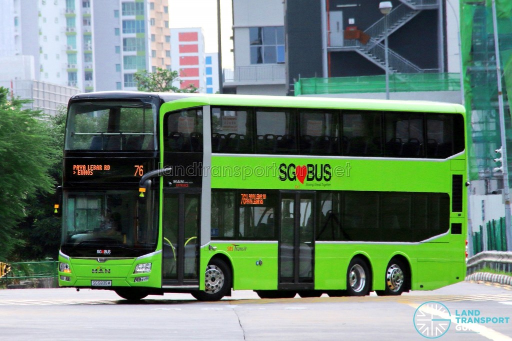 SBS Transit MAN A95 ND323F (SG5835M) - Service 76