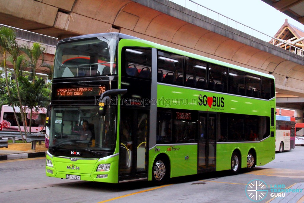 SBS Transit MAN A95 (ND323F) (SG5835M) - Service 76