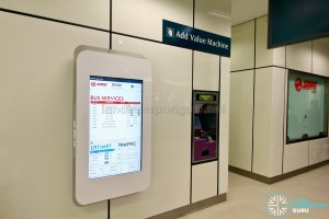 Bukit Panjang Bus Interchange - Interactive Screen and Add Value Machine