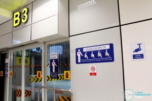 Bukit Panjang Bus Interchange - Disabled priority stickers