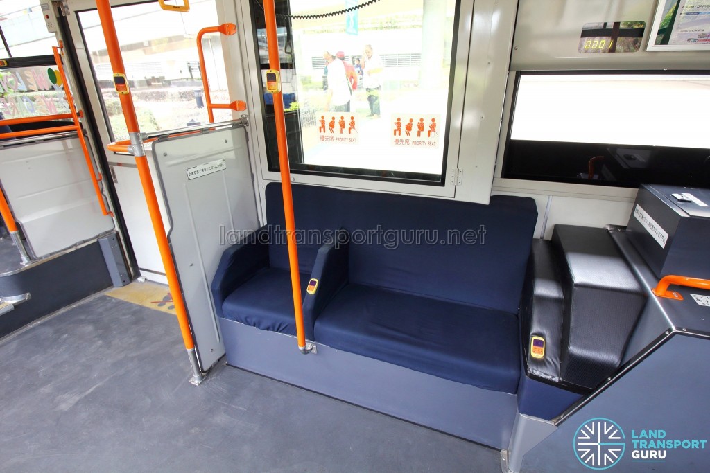 Hino Blue Ribbon City Hybrid - Side-facing seats