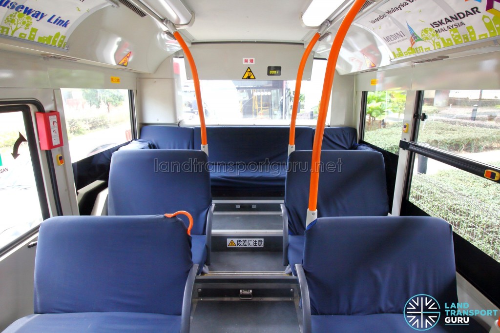 Hino Blue Ribbon City Hybrid - Rear seating area