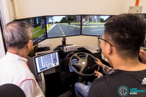 Journey With Us @ Bukit Panjang ITH: Bus Driving Simulator