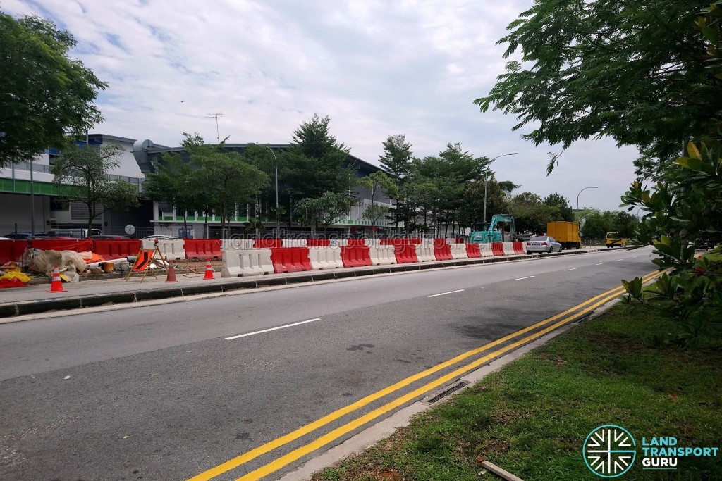 Kaki Bukit Avenue 6: New Bus Stops under construction