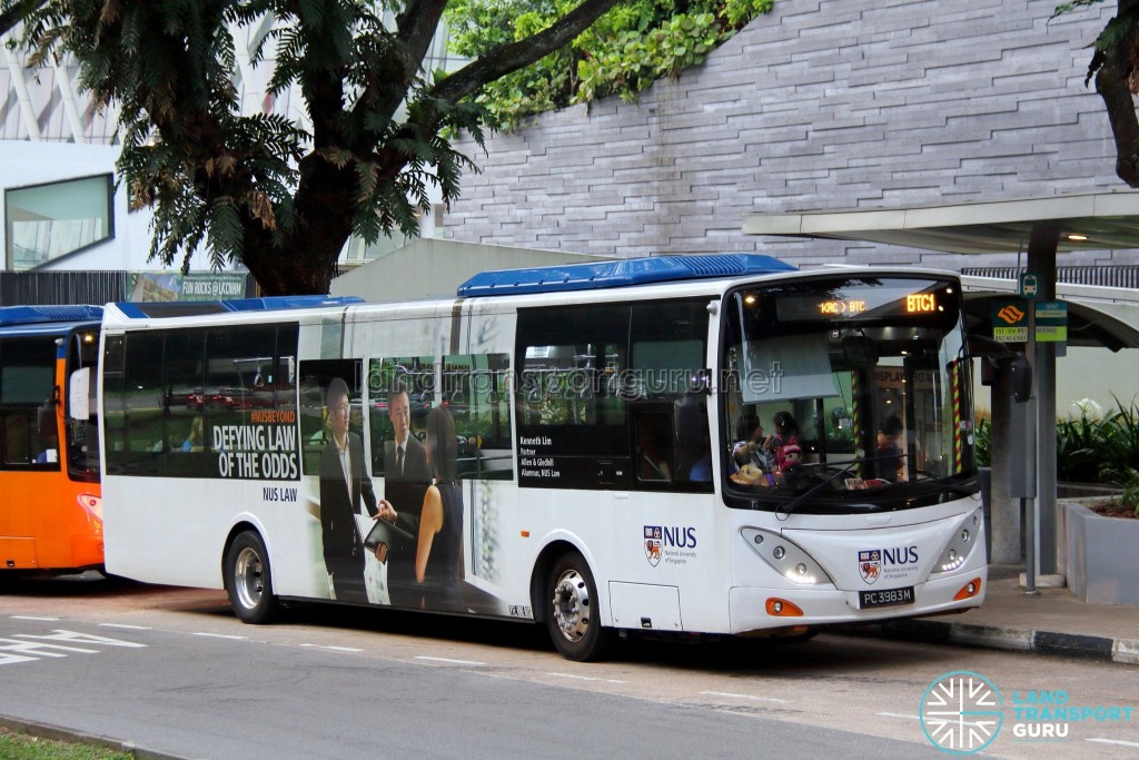 ComfortDelgro Bus Volvo B9L (PC3983M) - NUS ISB Route BTC1
