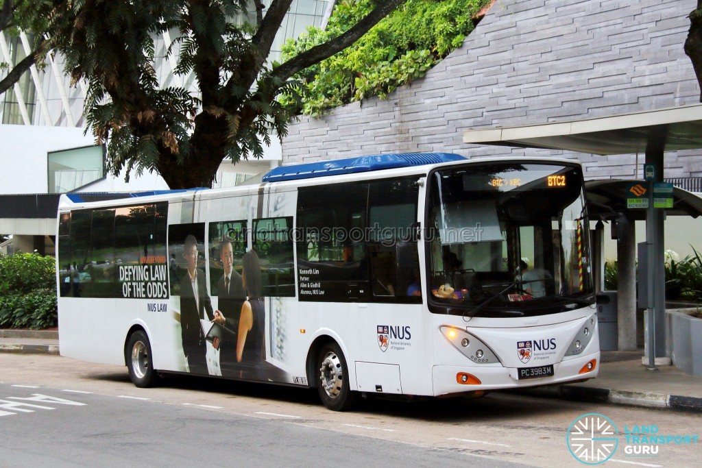 ComfortDelgro Bus Volvo B9L (PC3983M) - NUS ISB Route BTC2
