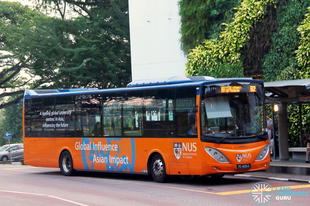 ComfortDelgro Bus Volvo B9L (PC4051X) - NUS ISB Route B2