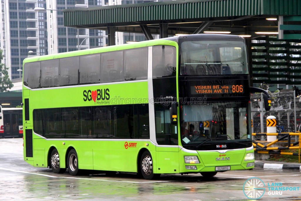 SMRT MAN A95 Facelift (SG5811G) - Service 806