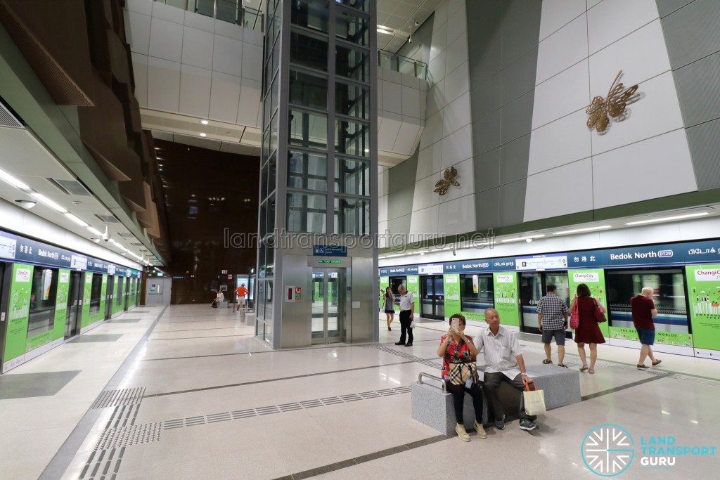 Bedok North MRT Station - Platform level (B4)