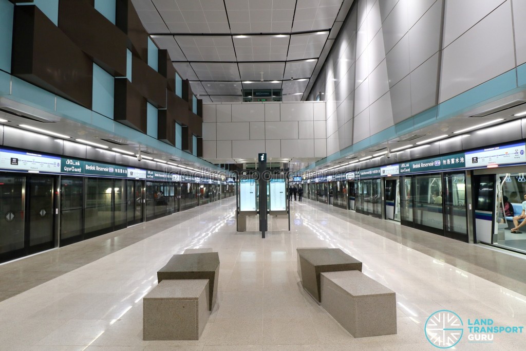 Bedok Reservoir MRT Station - Platform Level (B3)