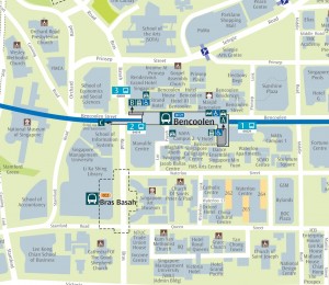 Bencoolen MRT Station - Map