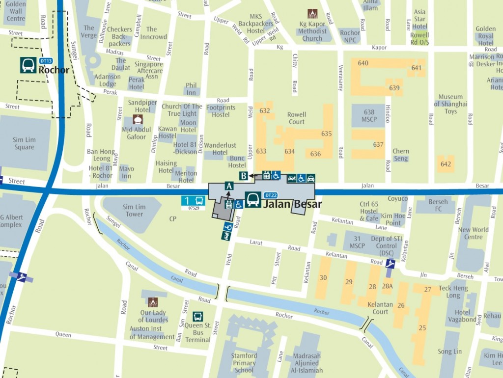 Jalan Besar MRT Station - Map