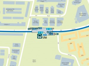 Map of Ubi MRT Station