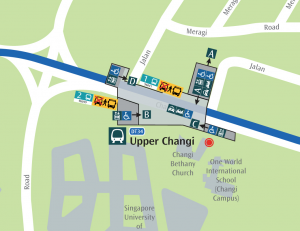 Map of Upper Changi MRT Station