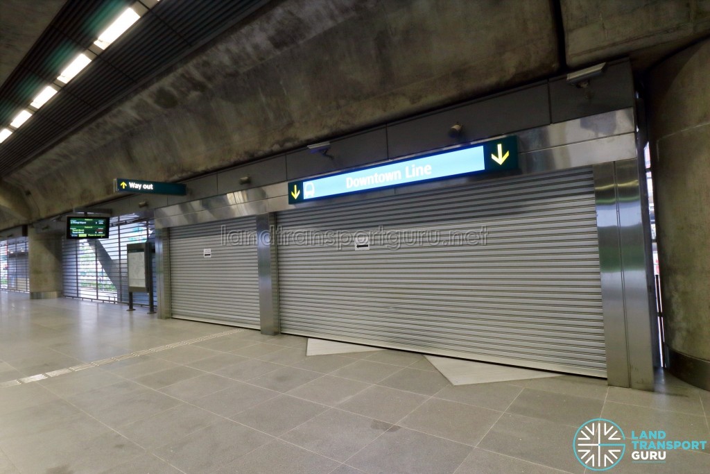 Expo MRT Station (EWL) - Paid link to DTL (unopened)