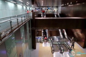 Jalan Besar MRT Station - Escalators to Platform