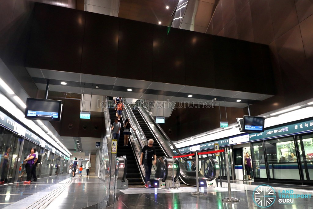 Jalan Besar MRT Station - Escalators to Concourse