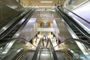 Mattar MRT Station - Escalators to Platform