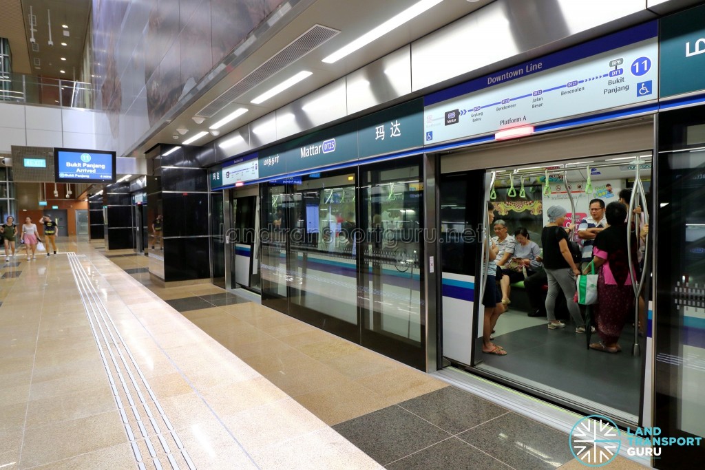 Mattar MRT Station - Platform A