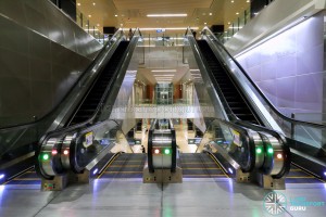 Mattar MRT Station - Escalators to Concourse / Platform