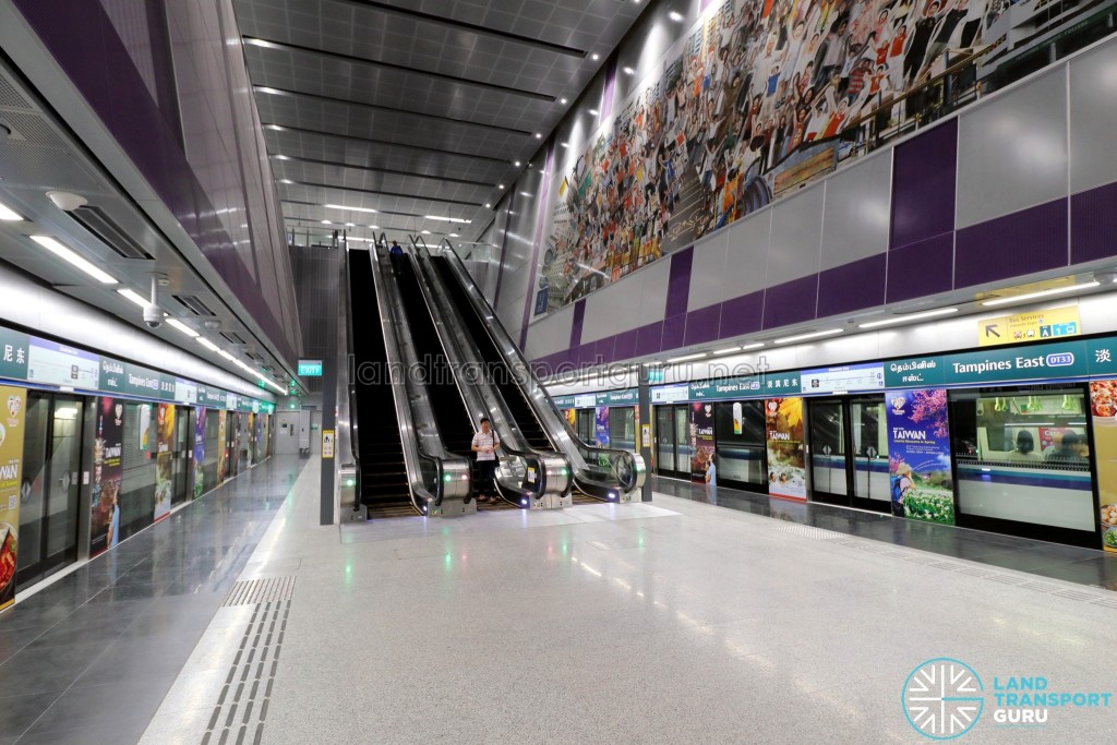 Tampines East MRT Station - Platform level (B3)