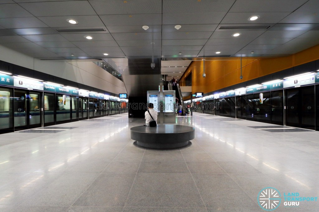Tampines MRT Station - DTL Platform level (B3)