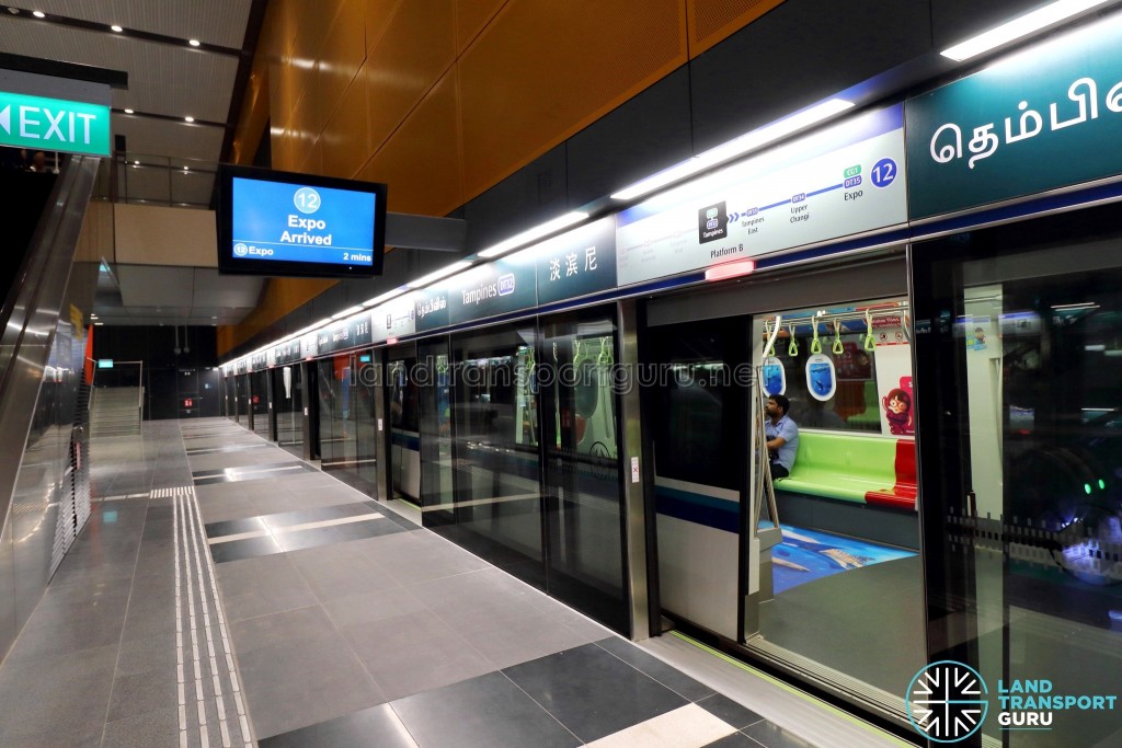 Tampines MRT Station - DTL Platform B