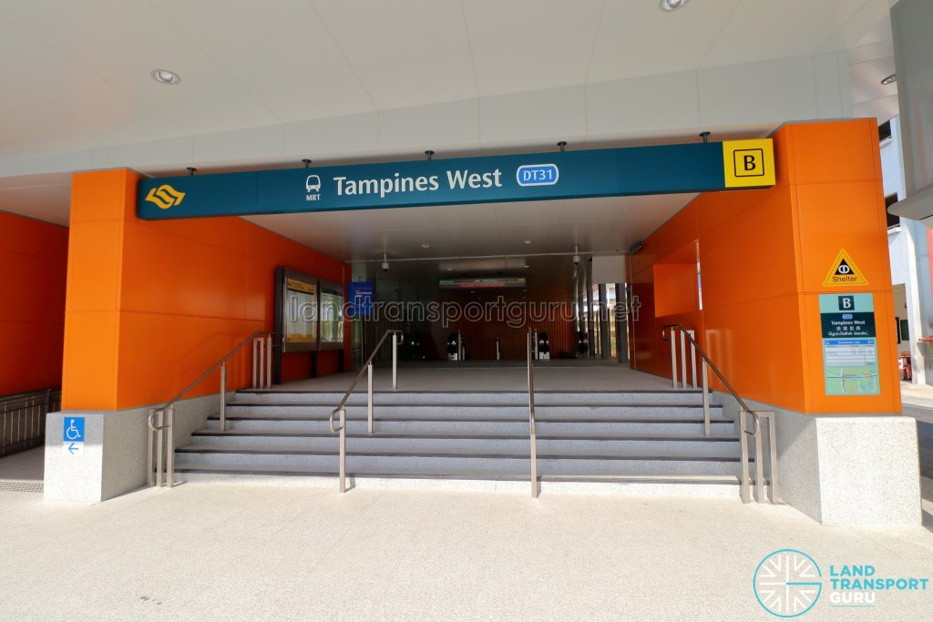 Tampines West MRT Station - Exit B