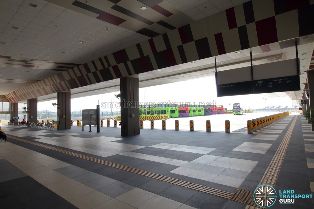 Tuas Bus Terminal - Concourse interior near Alighting berths