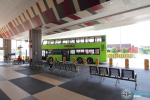 Tuas Bus Terminal - Bus waiting area