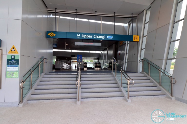 Upper Changi MRT Station – Exit B | Land Transport Guru