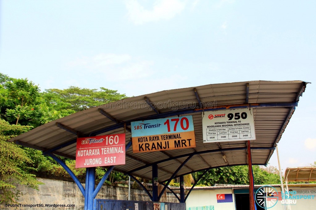 Kotaraya Bus Terminal - Bus route signs