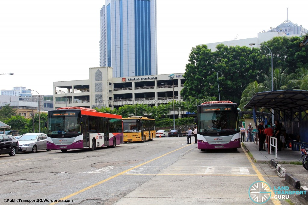 Kotaraya Bus Terminal - As seen from the SMRT dispatcher's shelter