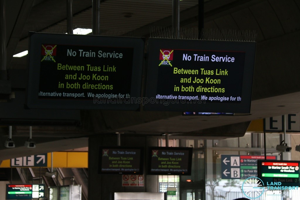 Tuas West Extension Suspension of Train Service (Nov 2017) - Screen