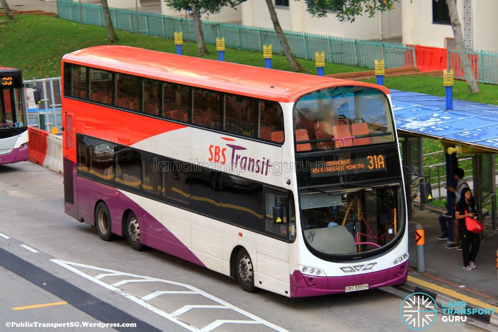 SBS Transit Volvo B9TL Wright (SBS3355H) - Service 31A