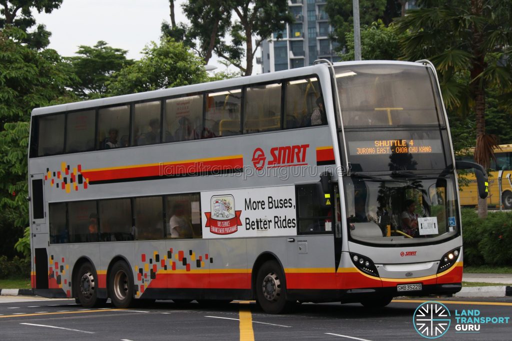 SMRT Alexander Dennis Enviro500 (SMB3522B) - Shuttle 4: Jurong East - Choa Chu Kang