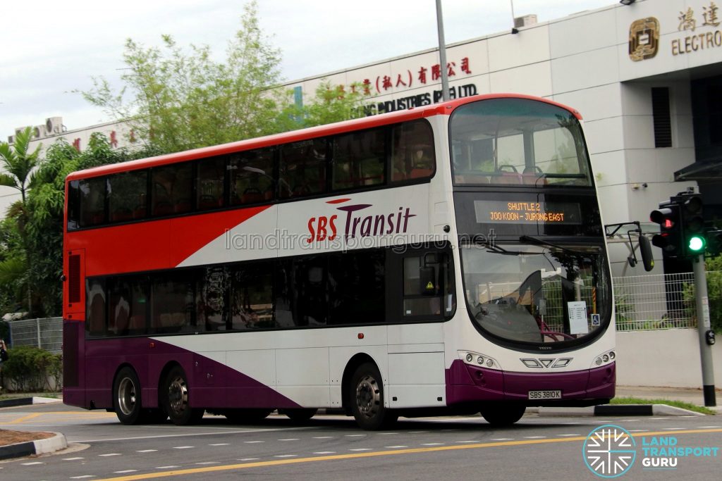 SBS Transit Volvo B9TL Wright (SBS3810K) - Shuttle 2: Joo Koon - Jurong East