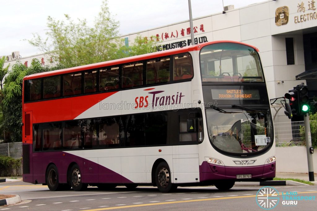 SBS Transit Volvo B9TL Wright (SBS3876X) - Shuttle 2: Joo Koon - Jurong East