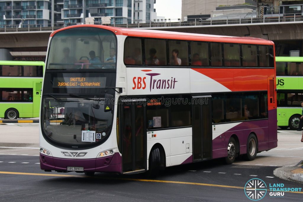 SBS Transit Volvo B9TL (SBS3890D) - Shuttle 1