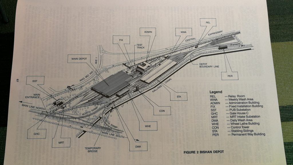 Layout of Bishan Depot