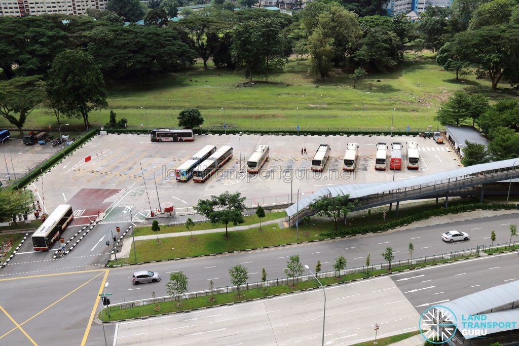Bukit Panjang Temporary Bus Park in December 2017