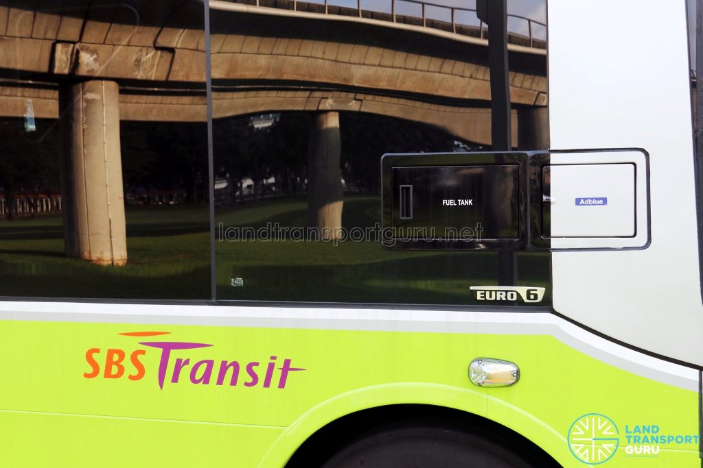 SBS Transit MAN A95 (SG2017C) - Diesel and AdBlue inlets