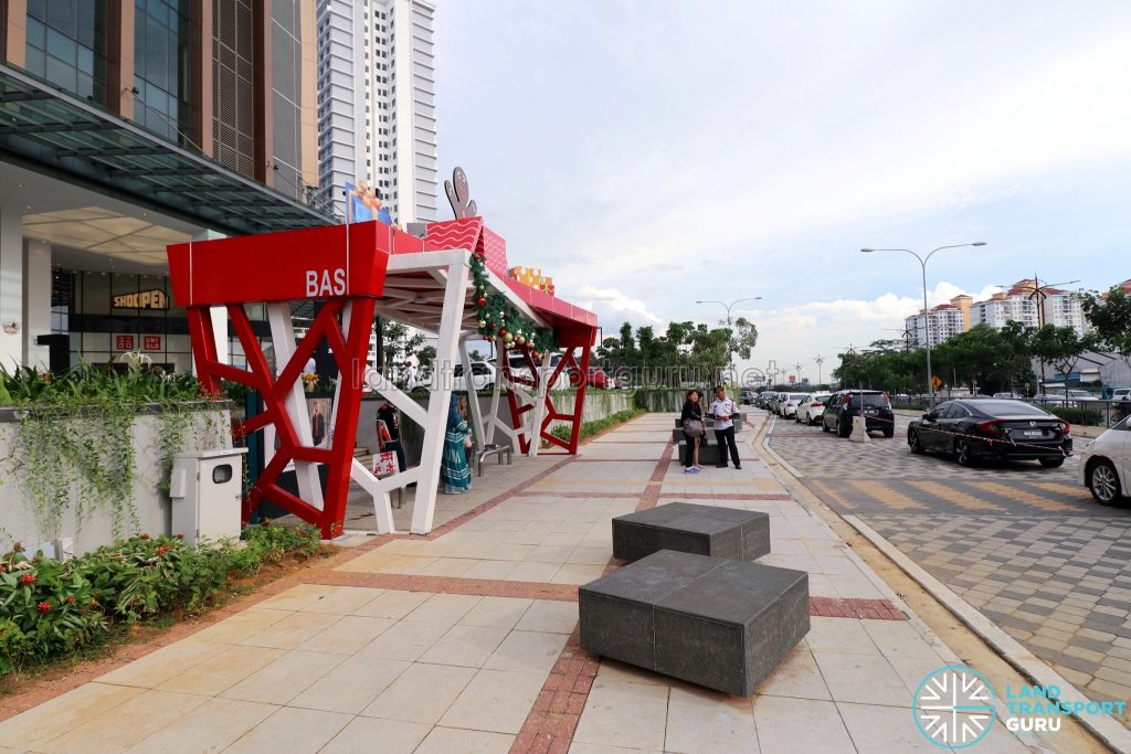 Paradigm Mall: Bus Stop 2 for buses towards JB Sentral and Larkin
